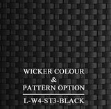 Fatyard Black Wicker Pattern & Shade